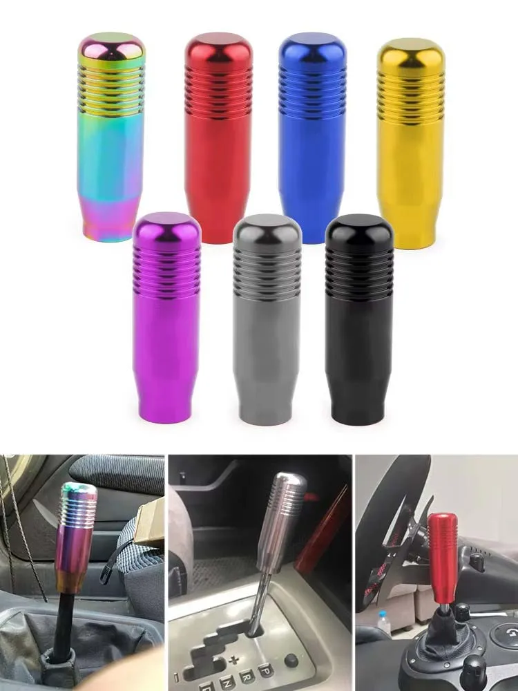 Pommeau de levier de vitesse manuel universel en aluminium pour voiture, 8 couleurs, levier de vitesse de Transmission manuelle, pommeau de levier de vitesse 8.5CM