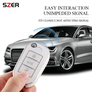 TPU -Autoschlüsseldeckel, Schale nach Peugeot 208, 308, 408, 508, 2008, 3008, 4008, 5008, Citroen C3, C4, Cactus, C6, C8, Zubehör, Neu 8 Hauptverkaufsbehörde C4 Cactus - №4