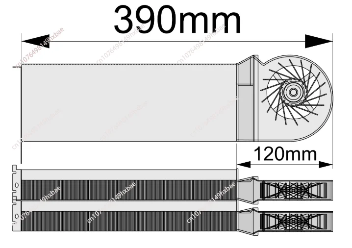 

Для A16 A30 A40 A80 A100 A800 H100 H800 L40 170HX Вентилятор радиатора видеокарты (видеокарта в комплект не входит)