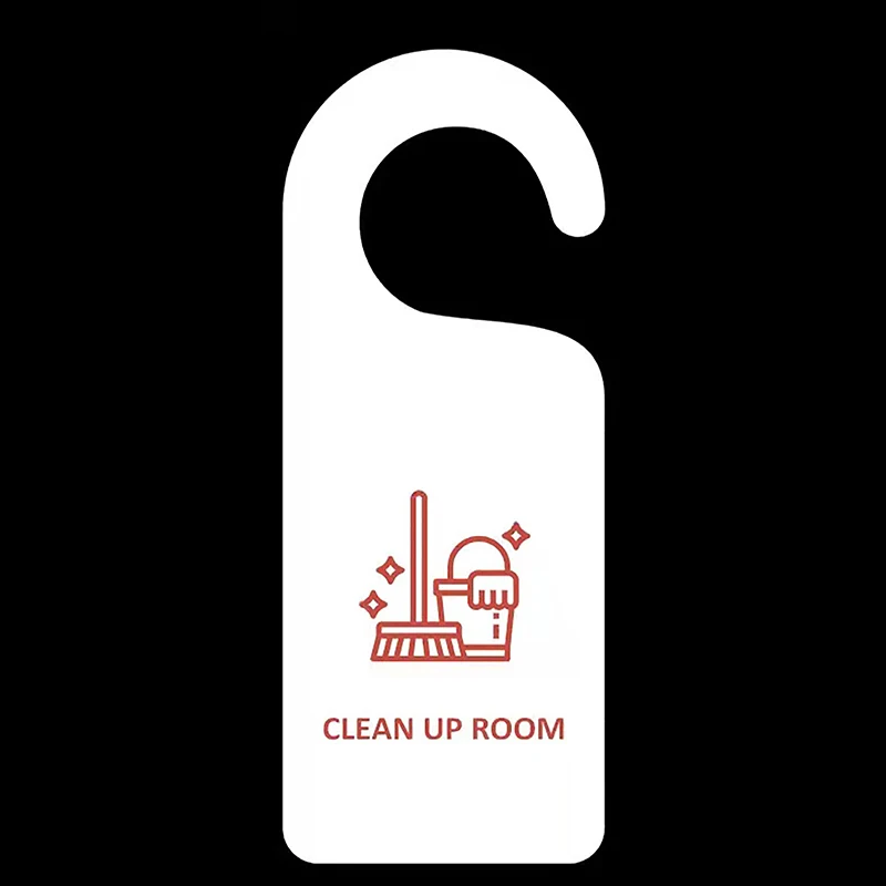 Do Not Disturb Door Sign Hanging Sign Shop Pendant Room Cleaning Double-sided Door Tags For Club Cafe Hotel