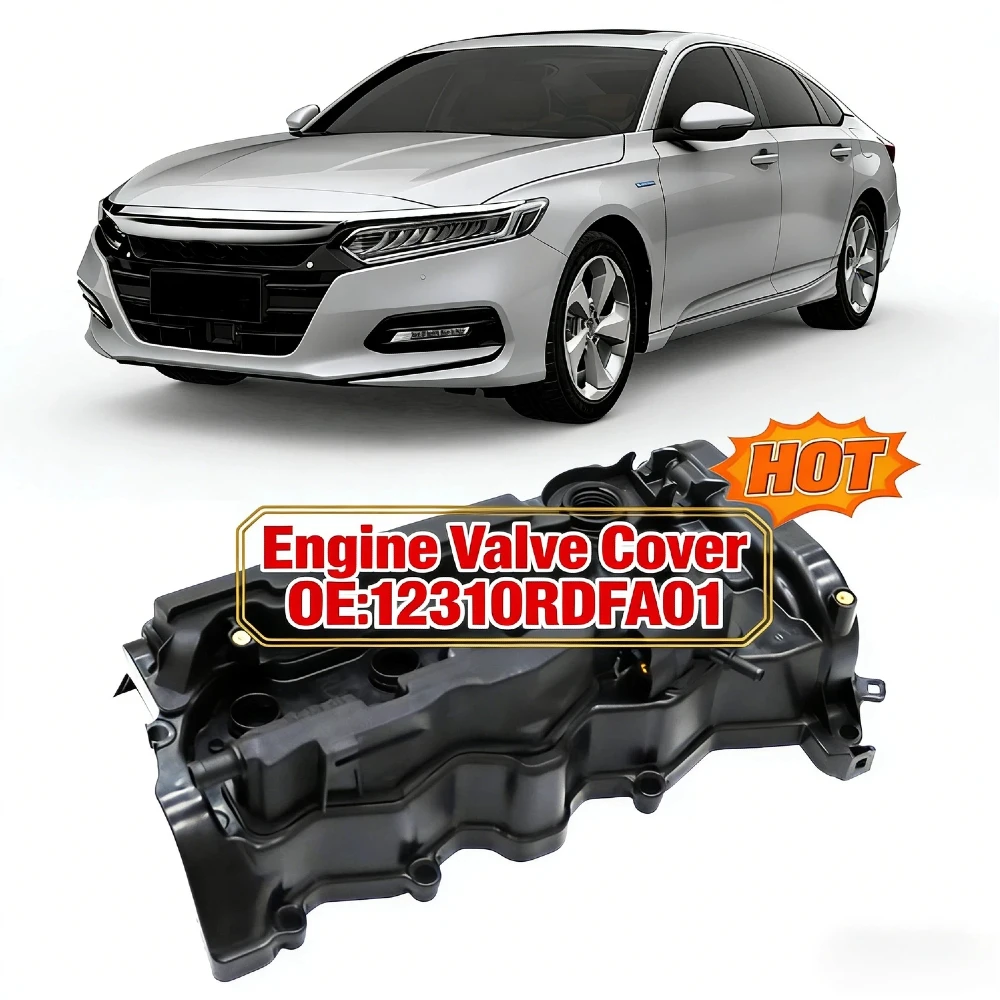 

Высокопроизводительная крышка клапанного механизма с прокладками, крышка головки блока цилиндров, точная замена для Honda Accord 2013-2017, CR-V 2015-2019