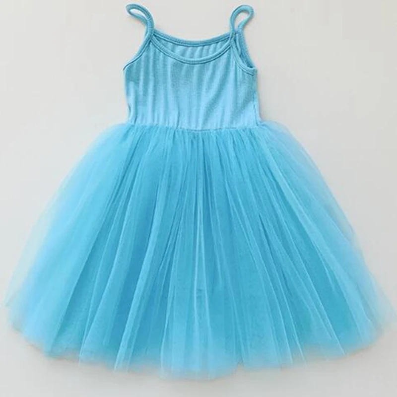 Fashion Summer Girls Slip Dresses Sleeveless Clothes Toddler Kids Mesh Princess Beach Dress Baby Girl Party Dresses For Children