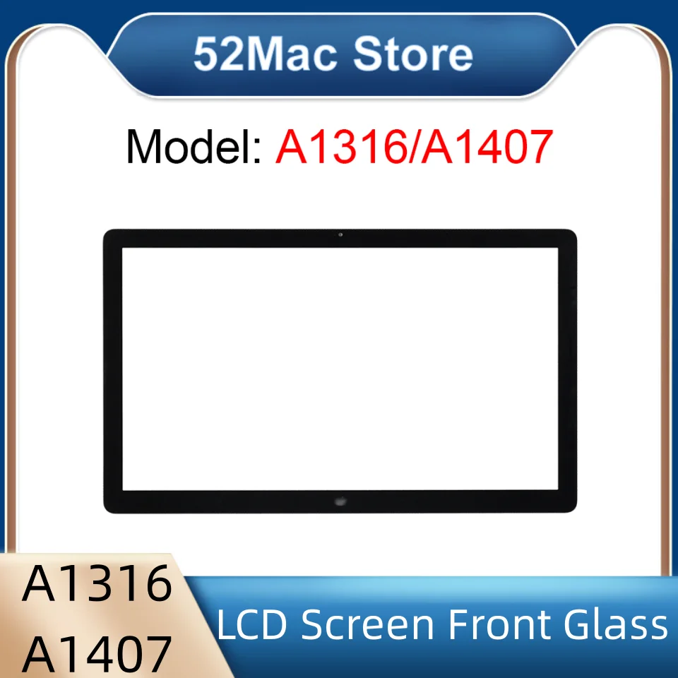 New A1316 A1407 LCD Screen Front Glass for Apple 27'' LED Cinema Display A1316 and Thunderbolt Display A1407 LCD Glass 2010 2011