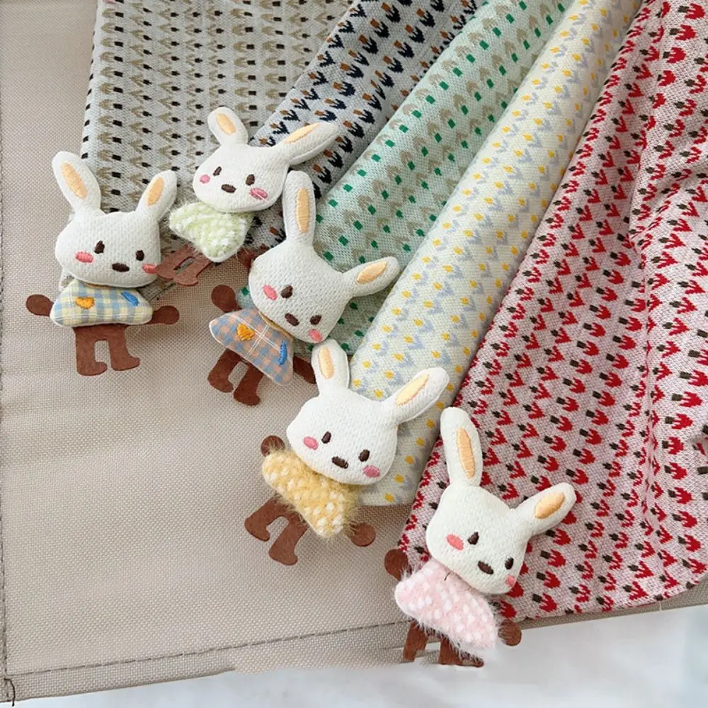 Sciarpa per bambini versatile e sottile, carina, in cotone, con coniglio carino, fazzoletto da collo per bambini, antivento, caldo cartone animato, sciarpe a triangolo per ragazzi