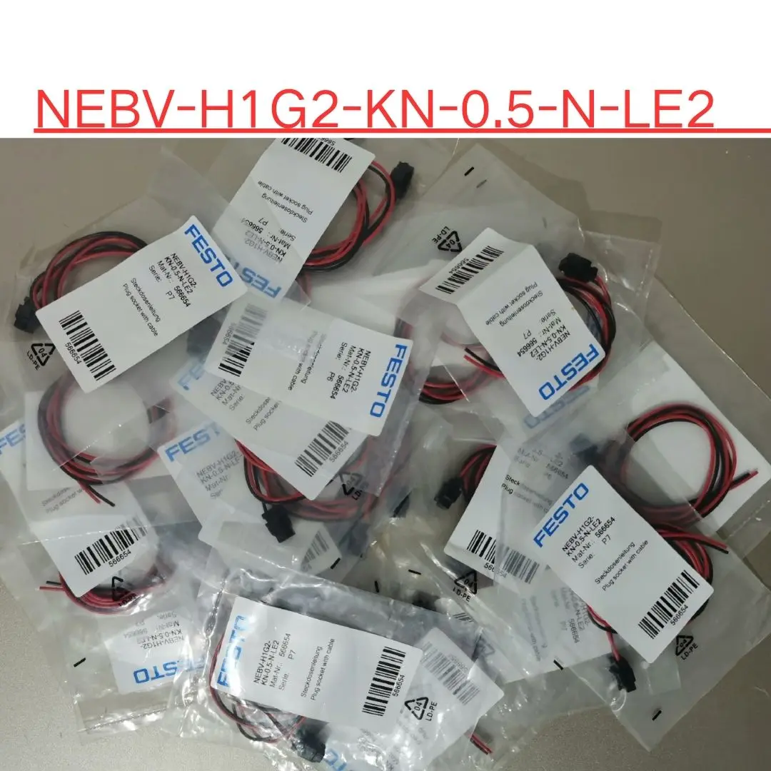 

Brand-new 566654 solenoid valve link plug wire NEBV-H1G2-KN-0.5-N-LE2 Fast shipping