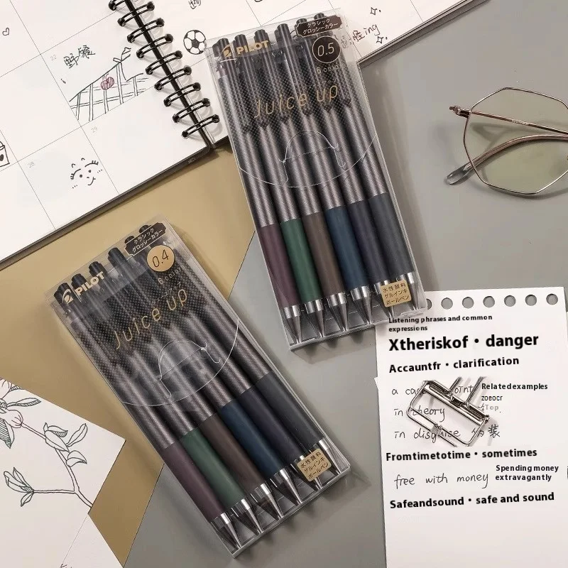 

Japan PILOT 0.4mm & 0.5mm Juice up Gel Pens Retro Limited Edition Sparkling Metallic Note Taking Painting Pen Writing Stationery