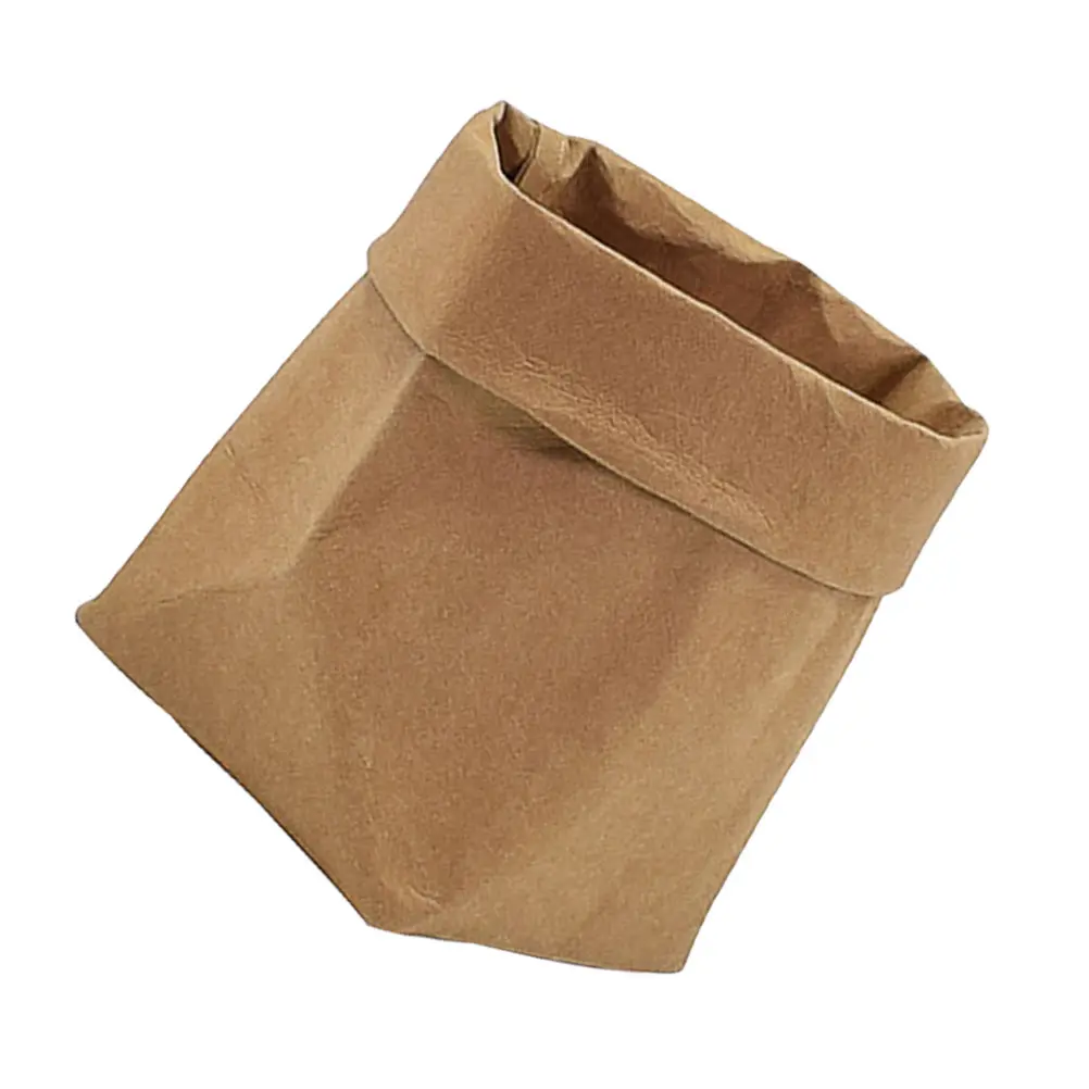 

Kraft Paper Pen Holder Shaped Container Mini Flowerpot Cover for Office Desk Storage Box Pencil Succulent Cactus Plant