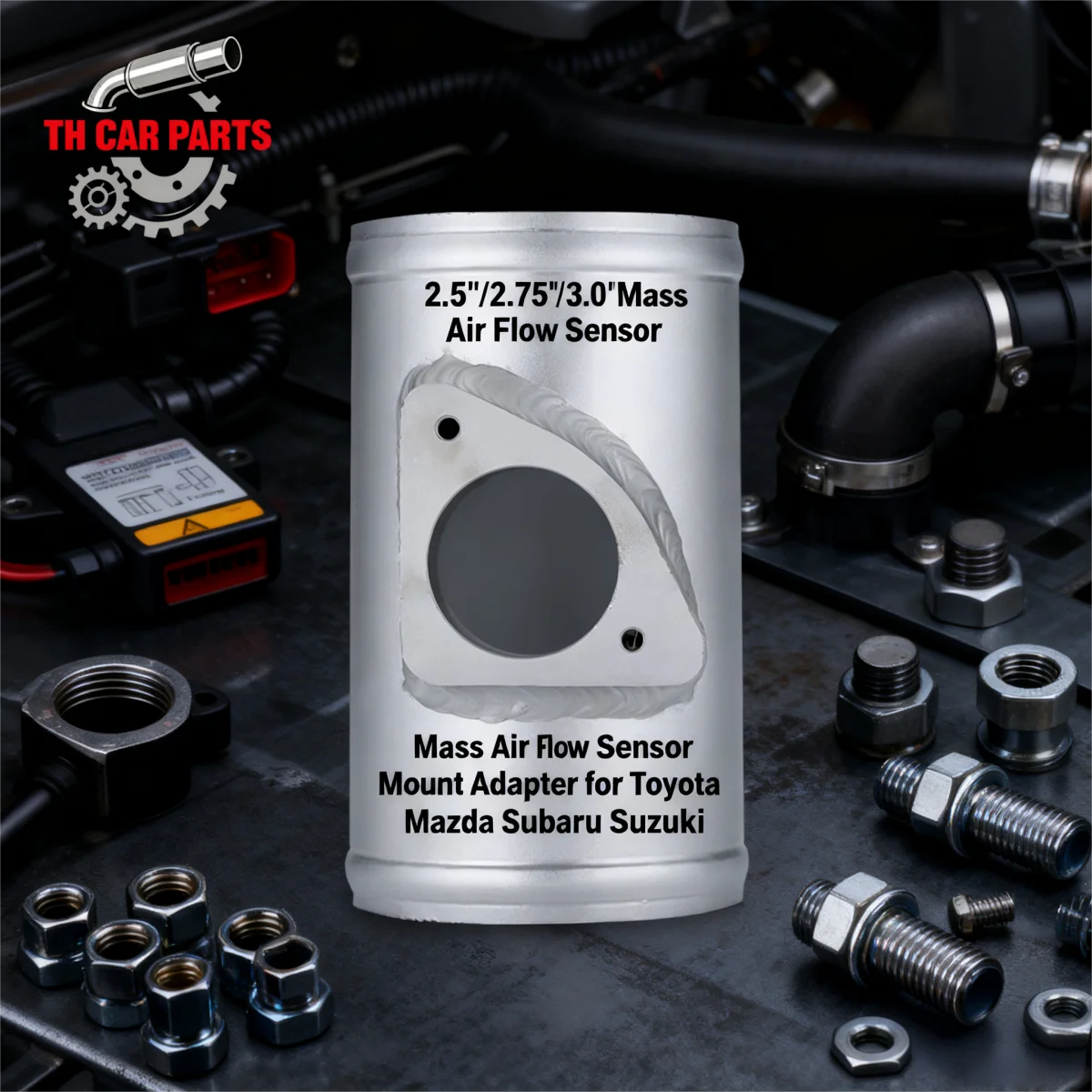 

Mass Air Flow Sensor Mount Adapter for Toyota Mazda Subaru Suzuki Air Flow Meter Flange Base