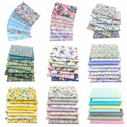 8PCS Cotton Fabric Printed Cloth Sewing Quilting Fabrics for Patchwork Needlework DIY Handmade Material 20x25cm