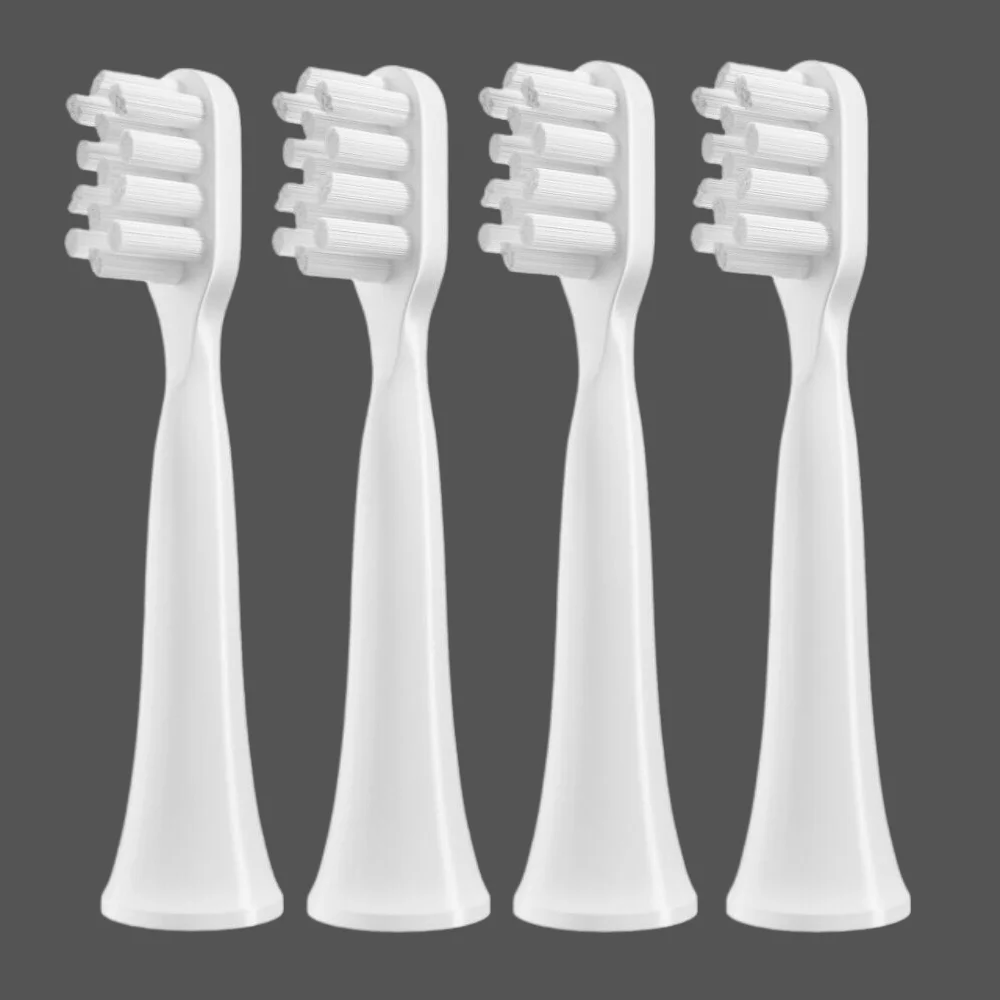 4PCS Replacement Brush Heads For XIAOMI MIJIA T100 Sonic Electric Toothbrush Head DuPont Soft Bristle Nozzles White/Pink