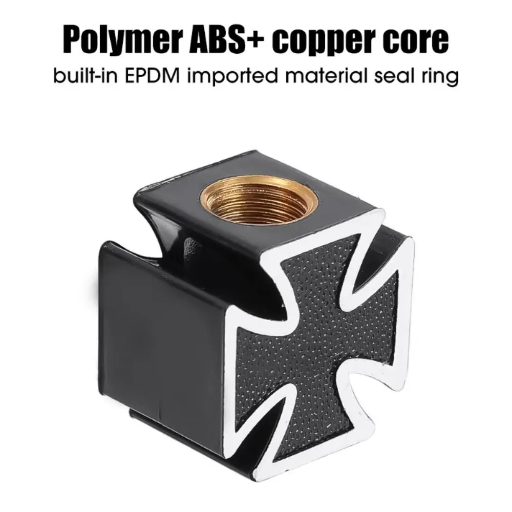 Riding Decoration Electric Scooter Cross Style Tyre Accessories Dust-proof Cover Protective Cover Valve Stem Cap