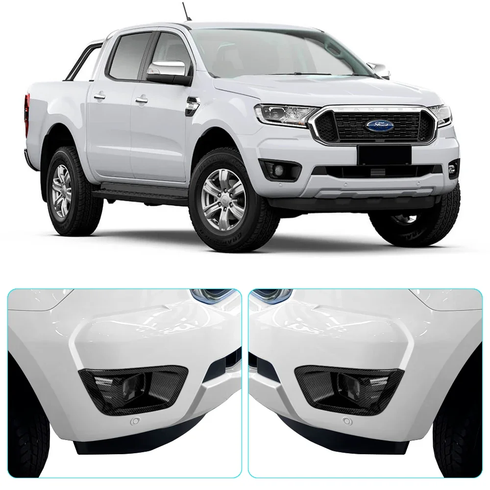 1 Set Left Right Size Fog Light  Cover For Ford Ranger  2019 2020 2021 2022  T8 px3 mk3 XLT XL Limited Car Accessories