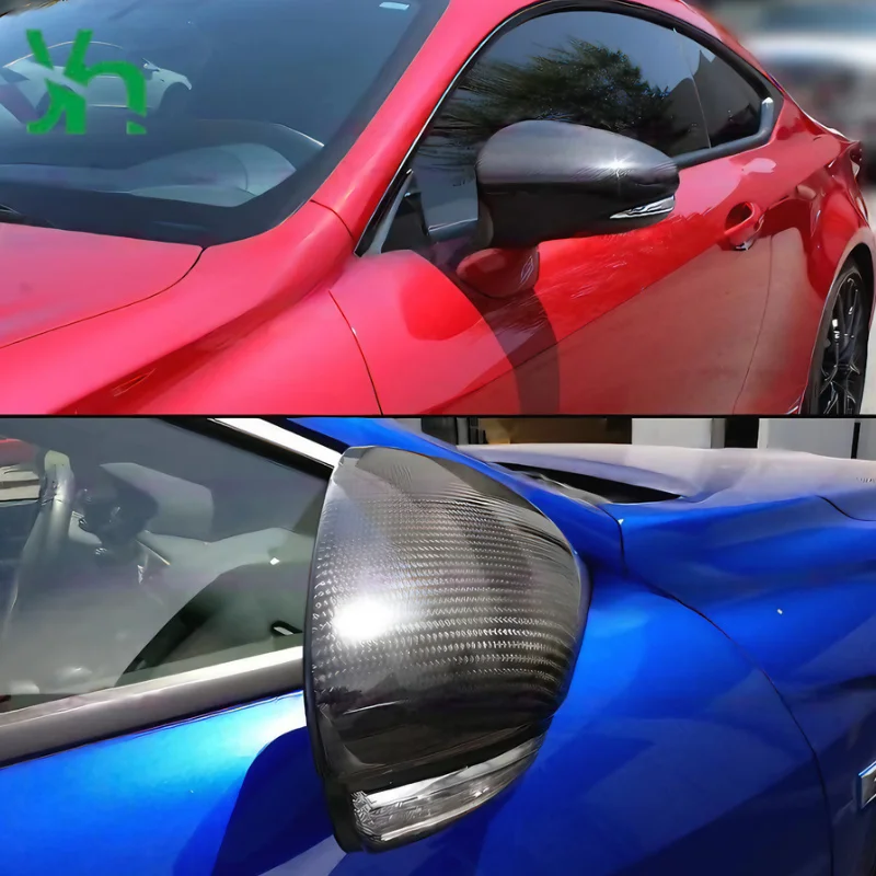 لكزس CT ES IS GS RCF الملحقات الخارجية مرآة جانبية استبدال غطاء مرآة خلفية من ألياف الكربون الحقيقية #5