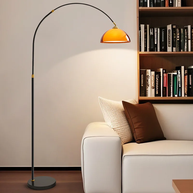 Minimalist Fishing Floor Lamp for Living Room, Sofa, Bedroom, Bedside, Study, Decorative Eye-Protecting Tray Integrated Lamp