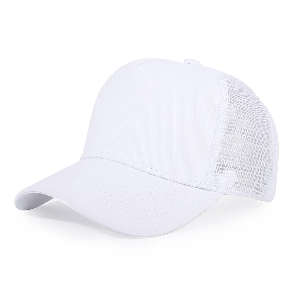 Neue 5-teilige Mesh-Baseballkappe für Erwachsene, Hip-Hop, gebogene Snapback-Hüte, Sommer-Sonnenschutz, Sonnenhut, einfache Trucker-Kappe, Werbung – Detail 16
