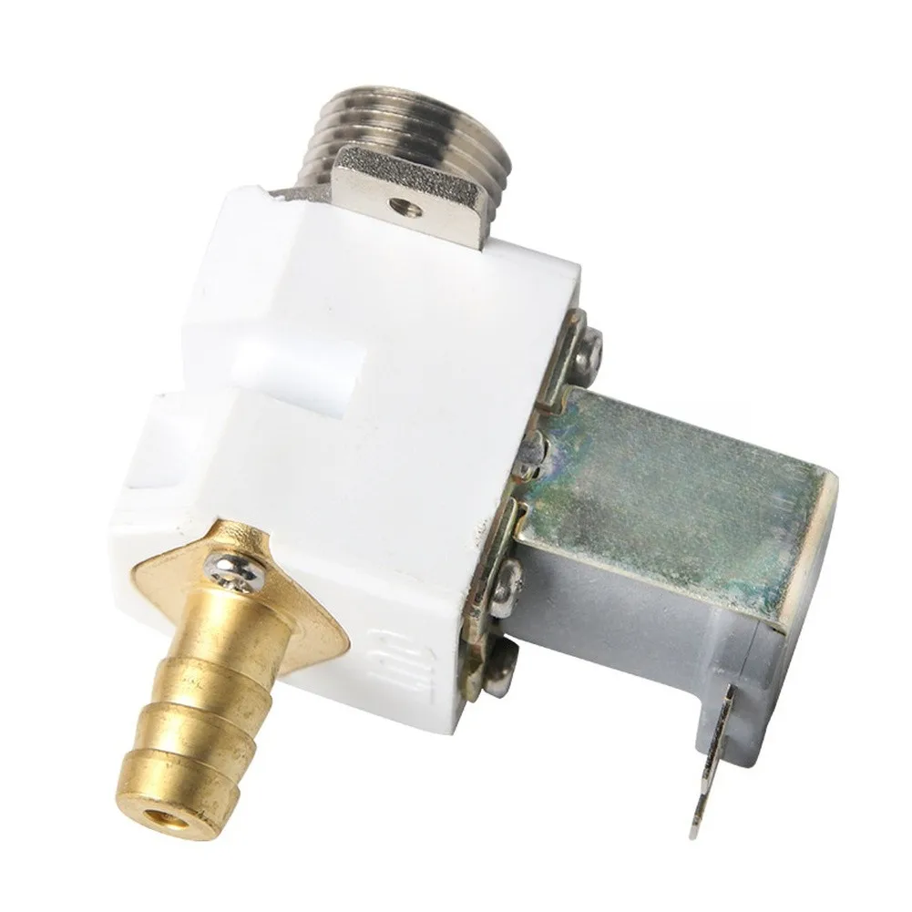 12V Solenoid Inlet Valve Designed for Water Purifier Use with Pagoda Head Configuration and G1/2 or 10mm Tubing Interface