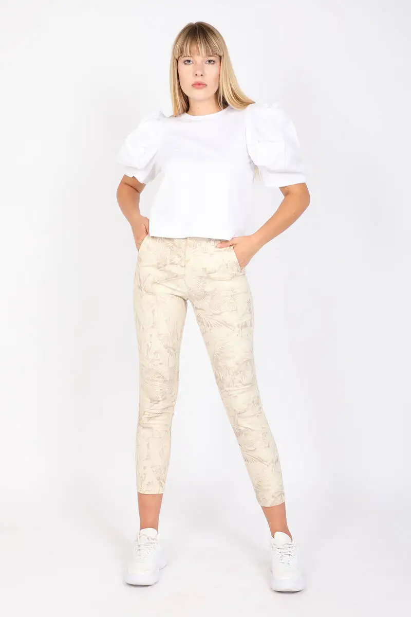 Women's Leaf Patterned Pants