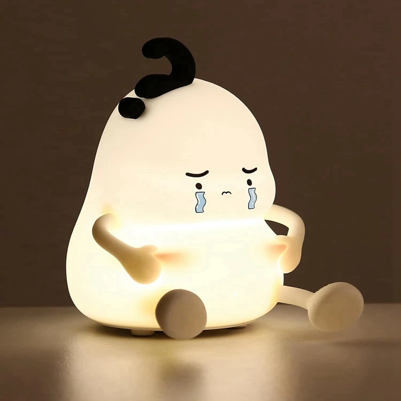 TKOH-Chubby Silicone Nightlight Bedroom Desktop Ornaments Gift Atmosphere Silicone Pat Lamp