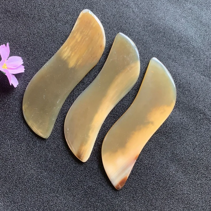 Ox HornSGua Sha Scraping Massage Tool Horn Cosmetic Contact Lenses Gua Sha Scraping Massage Tool Scrapping Plate Horn Scrapping