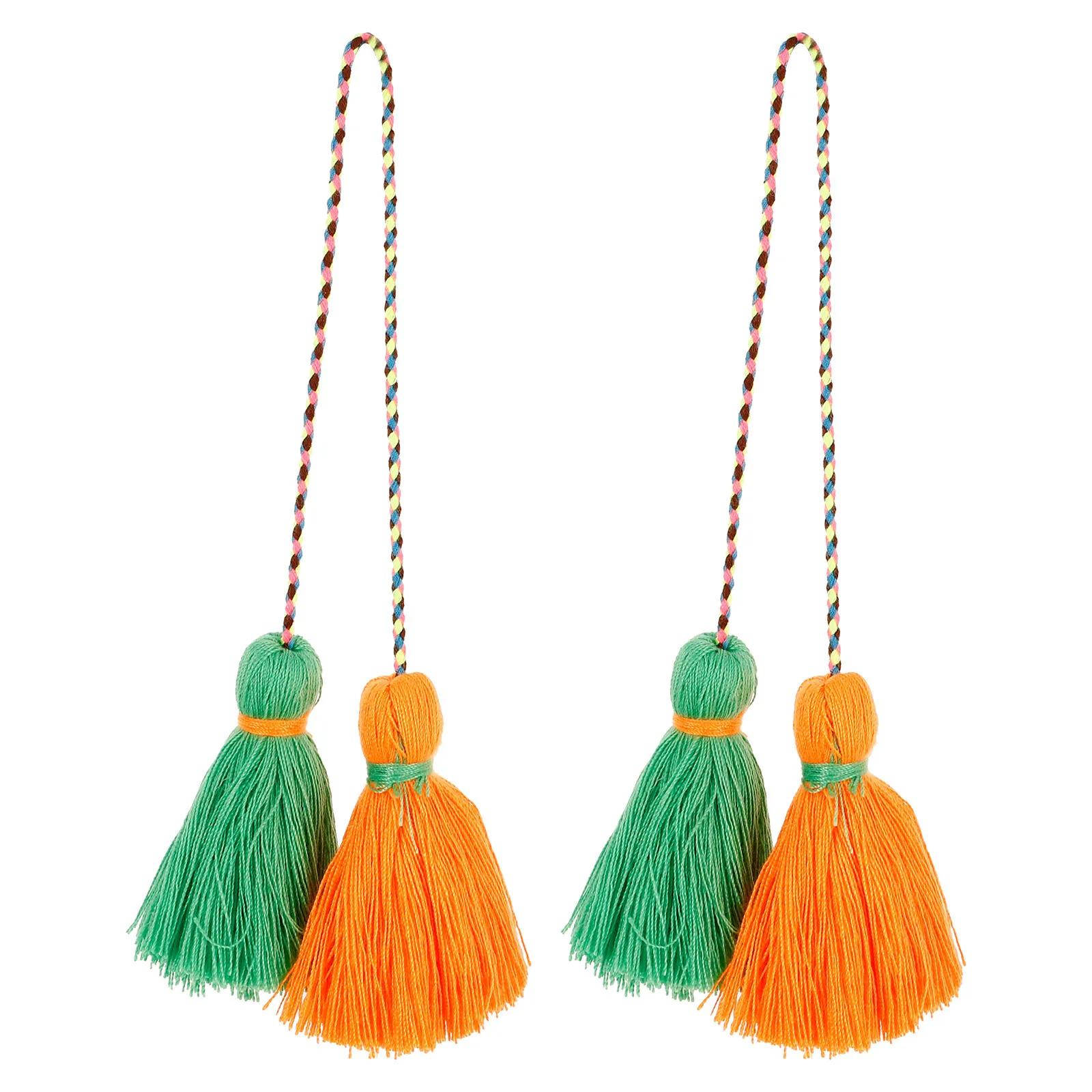 

2pcs Tassels For Crafts Tassel Key Chain Diy Craft Accessory Hanging Pendant Decor For Curtain Handbag Jewelry Making Bag Charms