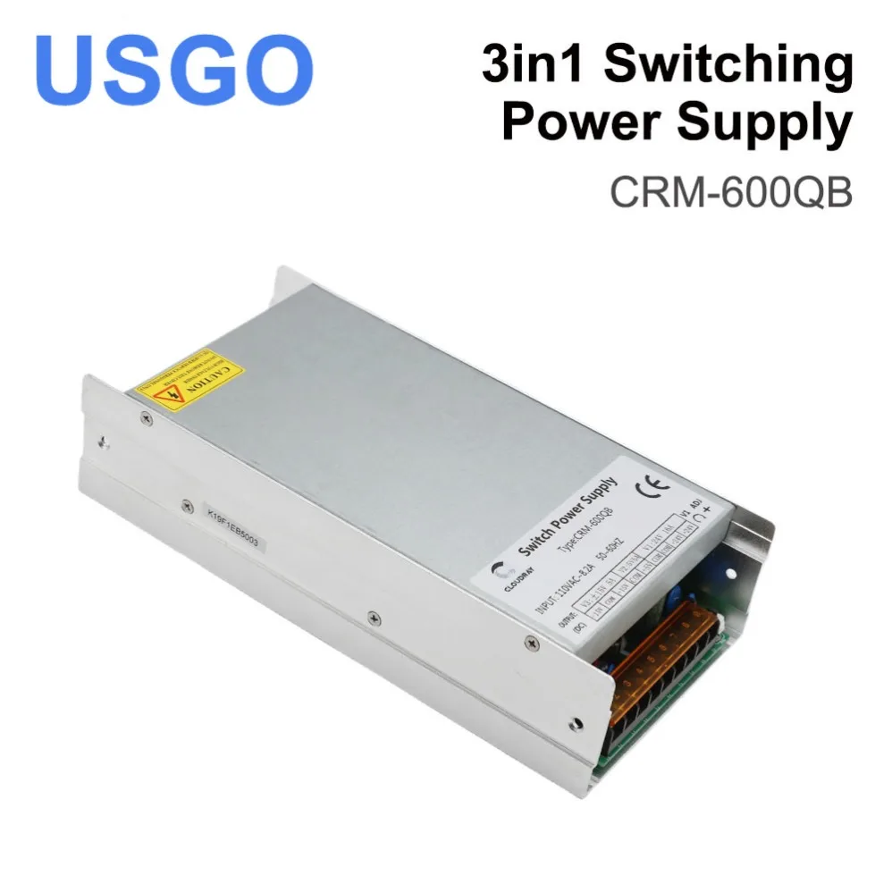 

USGO 3in1 Switching Power Supply CRM-600QB 5V 15V 24V 110V/220V 16.5A 5A