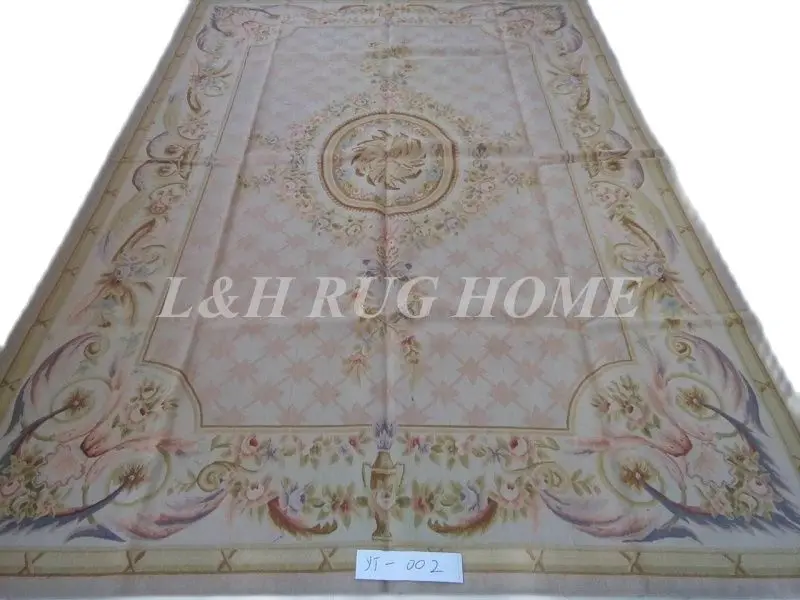 Free shipping 7'x10' (210x304cm) Aubusson rugs hand woven woolen aubusson rugs