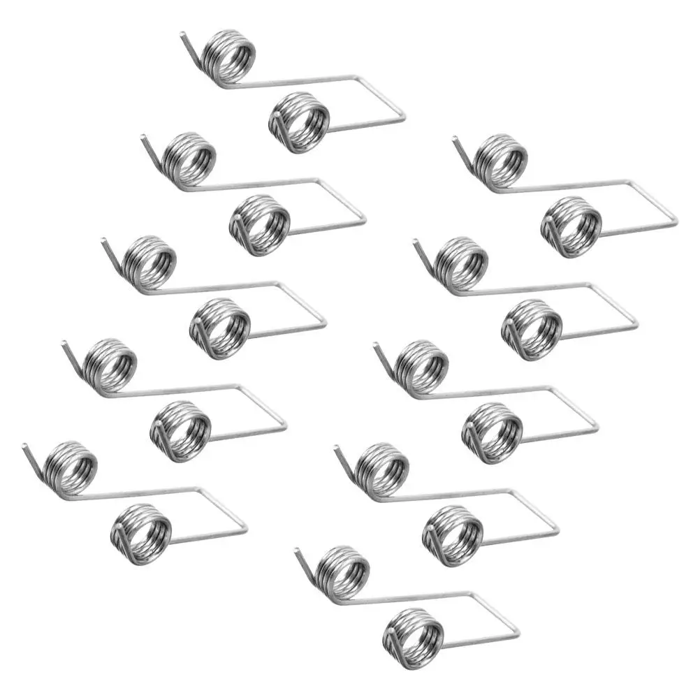 10 pçs acessórios de mola balde de armazenamento molas torsionais aço inoxidável lixo metal lata tampa peças reposição