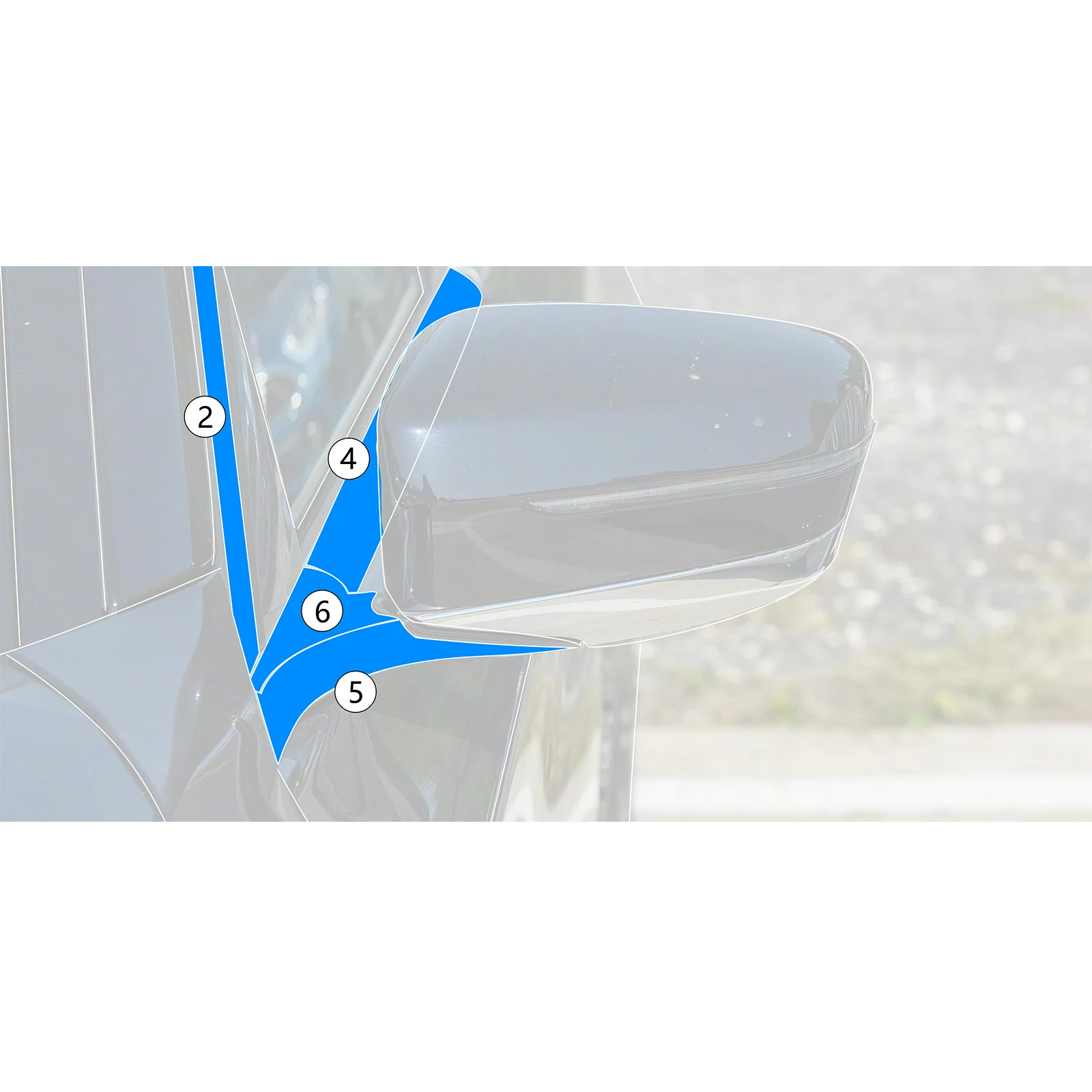 

Gloss Black Car Exterior Window Strip Door Side Frame Cover Decorative Sticker Trim For BMW 7 Series G11 G12 2016-2021 Long Axis