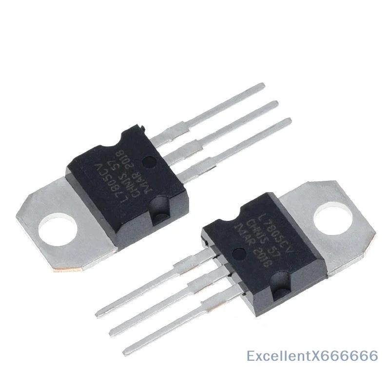 7805 Linear Voltage Regulator 1/5/10PCS 5V 1500mA Long Service Life for Industrial Small Circuit Maintenance