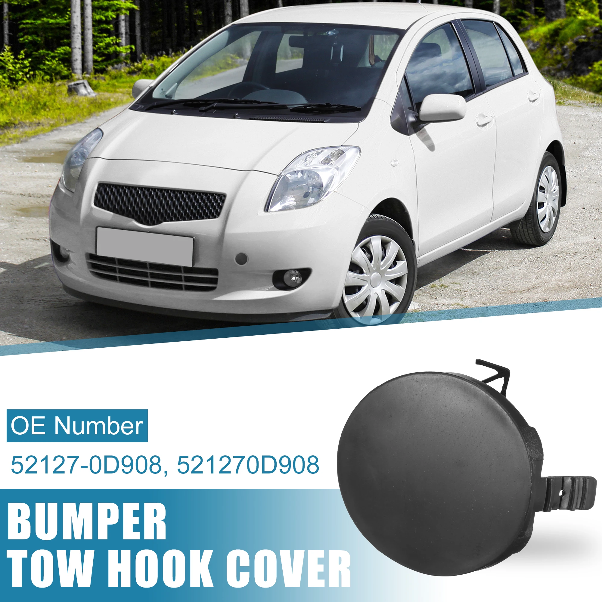 X Autohaux – crochet de remorquage pour pare-choc avant, 1 pièce, capuchon de couverture pour Toyota