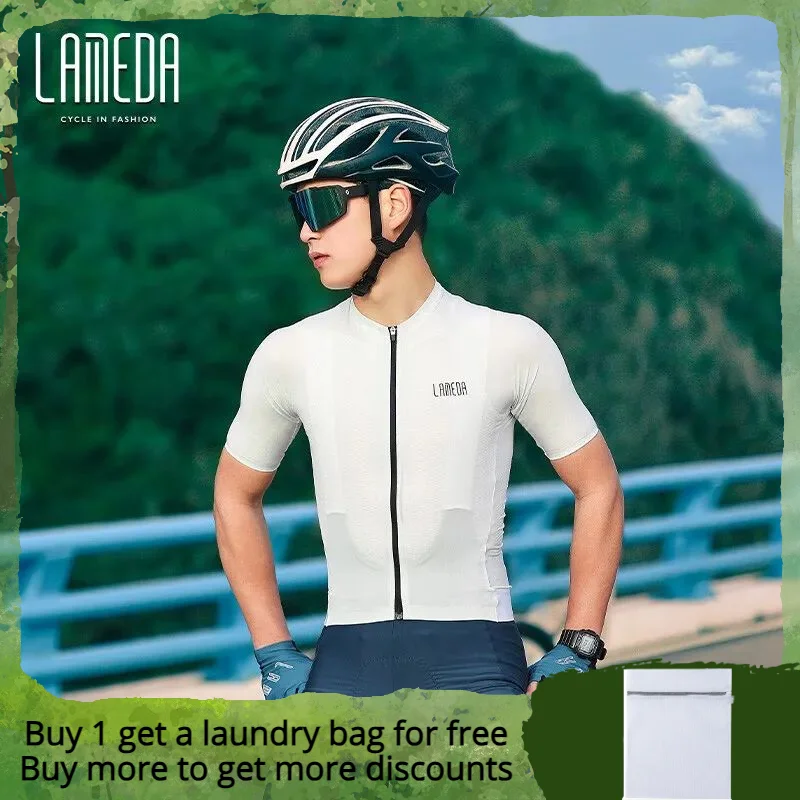 LAMEDA Cycling Jersey Quick-drying Cycling Men Short-sleeved Jacket Road Bike Clothing Bicycle Clothing Women