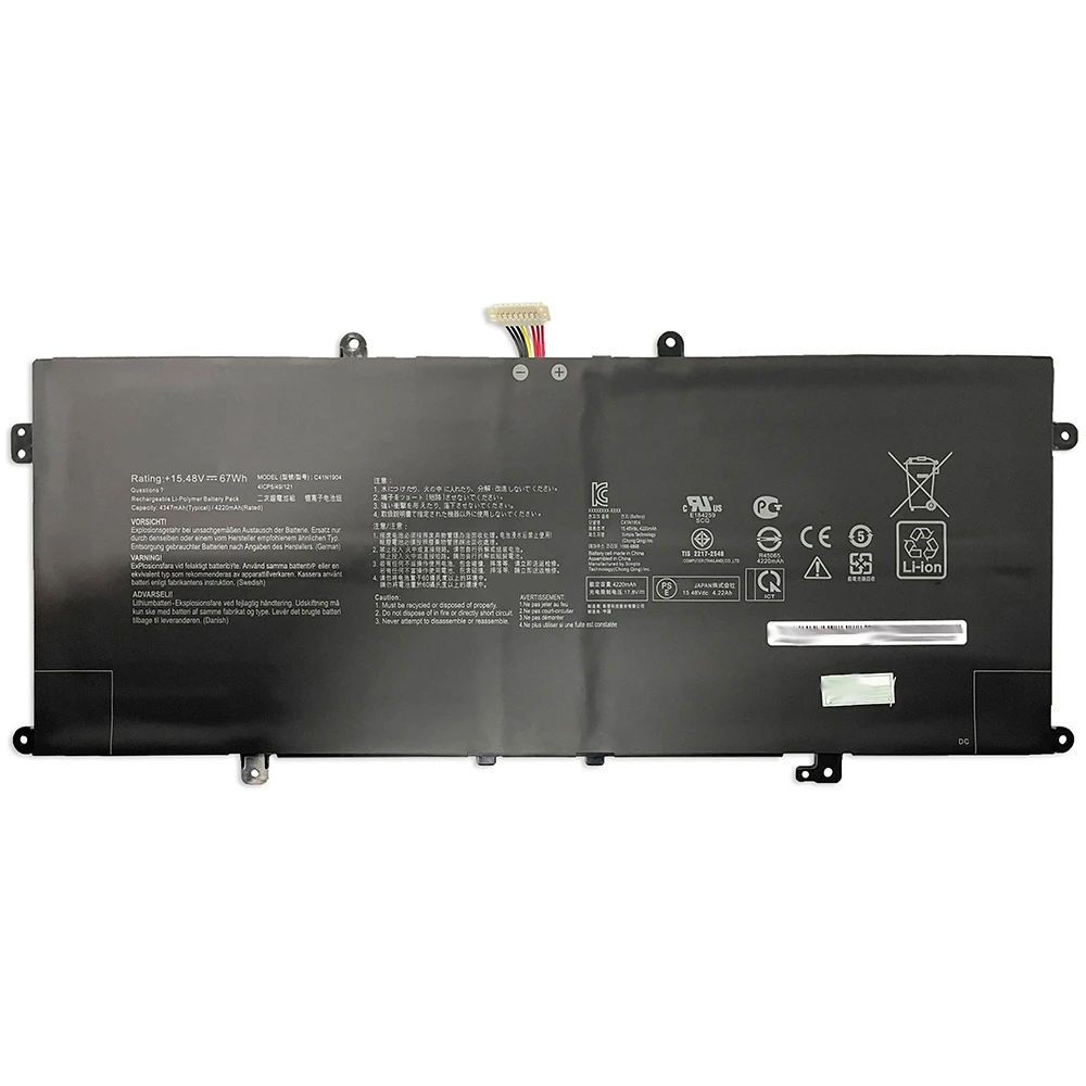 C41N1904 15.48V 4220mAh Laptop Battery For Asus ZenBook 13 UX325JA UX362FA UX363EA UX371EA 14 UM425IA UX425EA UX425JA Series