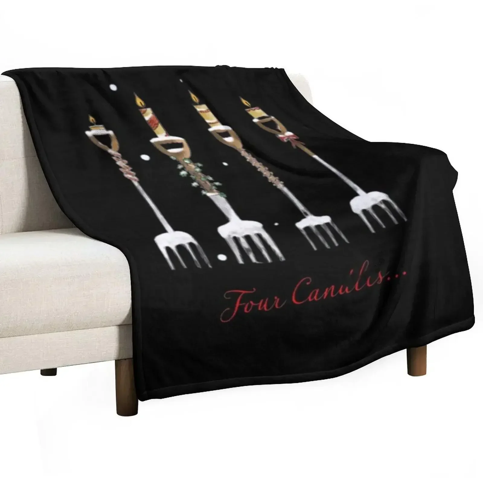 four candles fork handles Essential T-Shirt Throw Blanket anime for sofa Giant Sofa Blankets