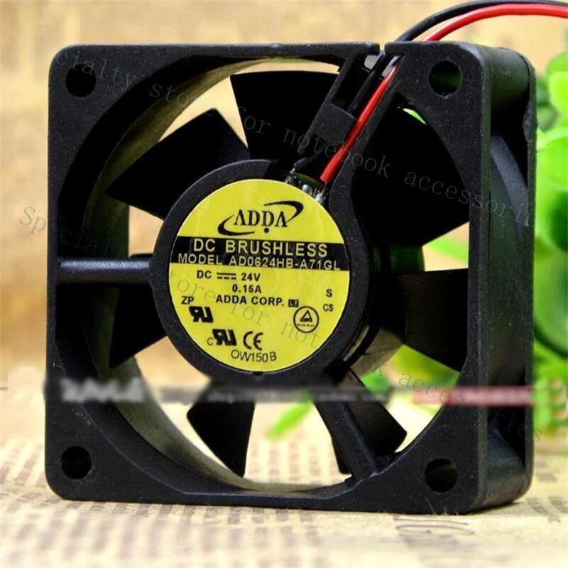 A+ New For ADDA 6025 AD0624HB-A71GL 24V 0.15A 6CM Inverter KEB Cooling Fan