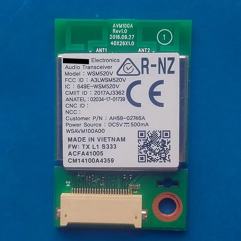 Electronics AH59-02746A WSM520V A3LWSW520V 649E-WSM520V 2017AJ3362 Bluetooth module motherboard