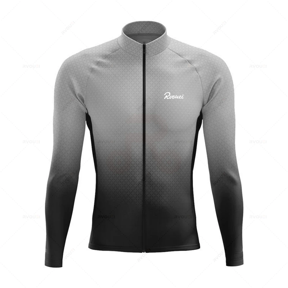 Rvouei Pro Team 2026 Frühling und Herbst Herren Langarm-Radsportsets Fahrradbekleidung Mountainbike-Kleidung Anzüge Ropa Ciclismo