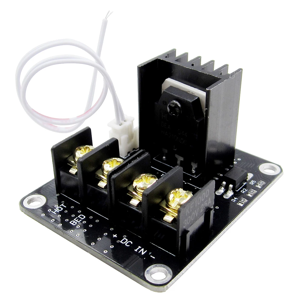 10 unids/lote impresora 3D módulo de alimentación de cama calefactable/módulo de expansión MOSFET Hotbed Inc Cable de 2 pines con Cable para rampas Anet A8 A6 A2 1,4