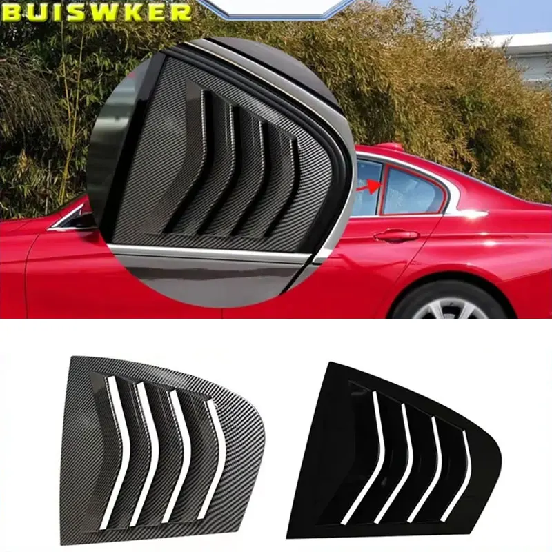 

For Bmw F30 3 Series 318i 320i 325i 2013-2019 Rear Window Louvers Car Rear Window Blinds Side Tuyere Louvers Vent Body kit