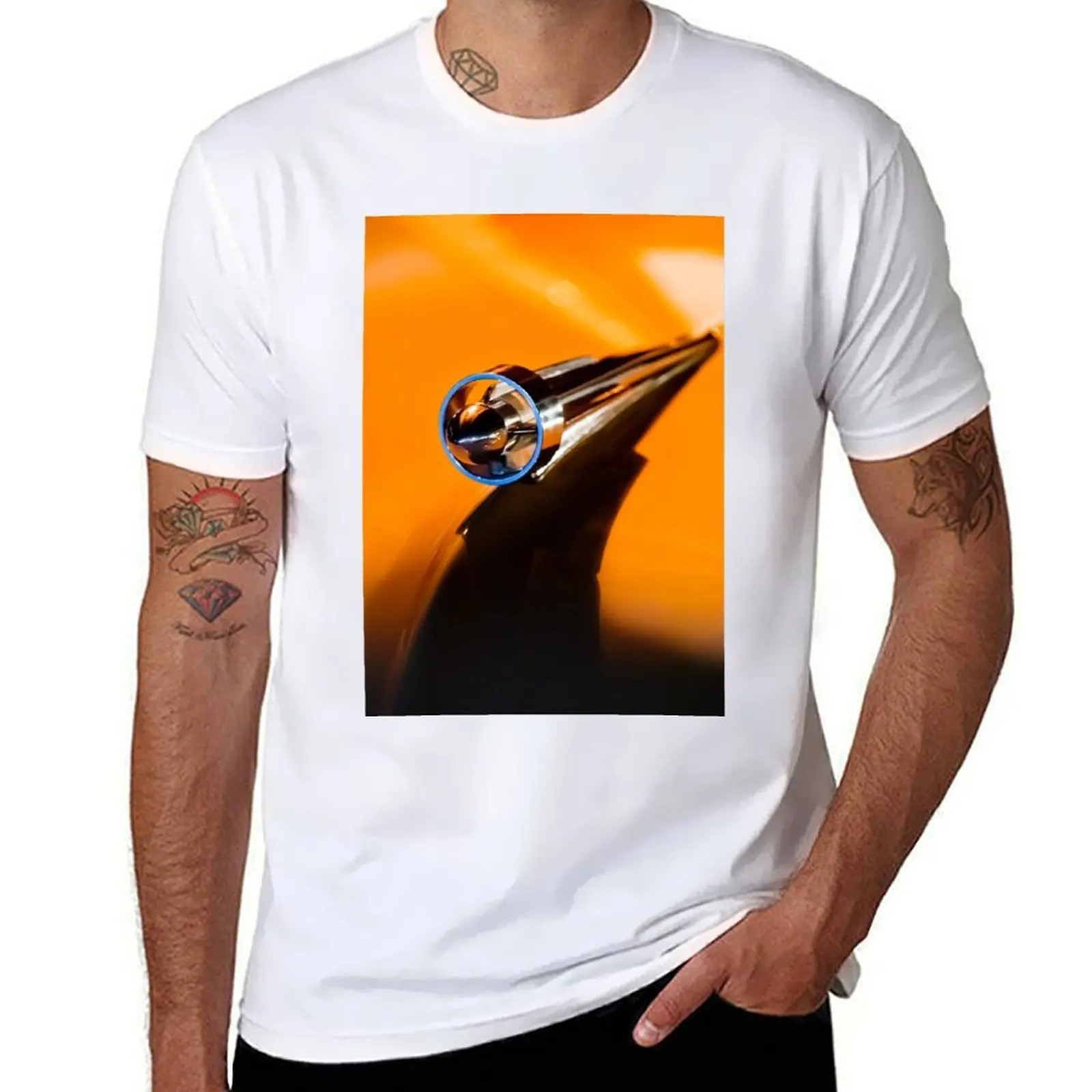 قمصان قطنية شاحنة القطن تي هود زخرفة رجل رجل التي شيرت 100% قميص 1951 -1013c القطن S تي شيرت تي بيك اب الثقيلة ل #1