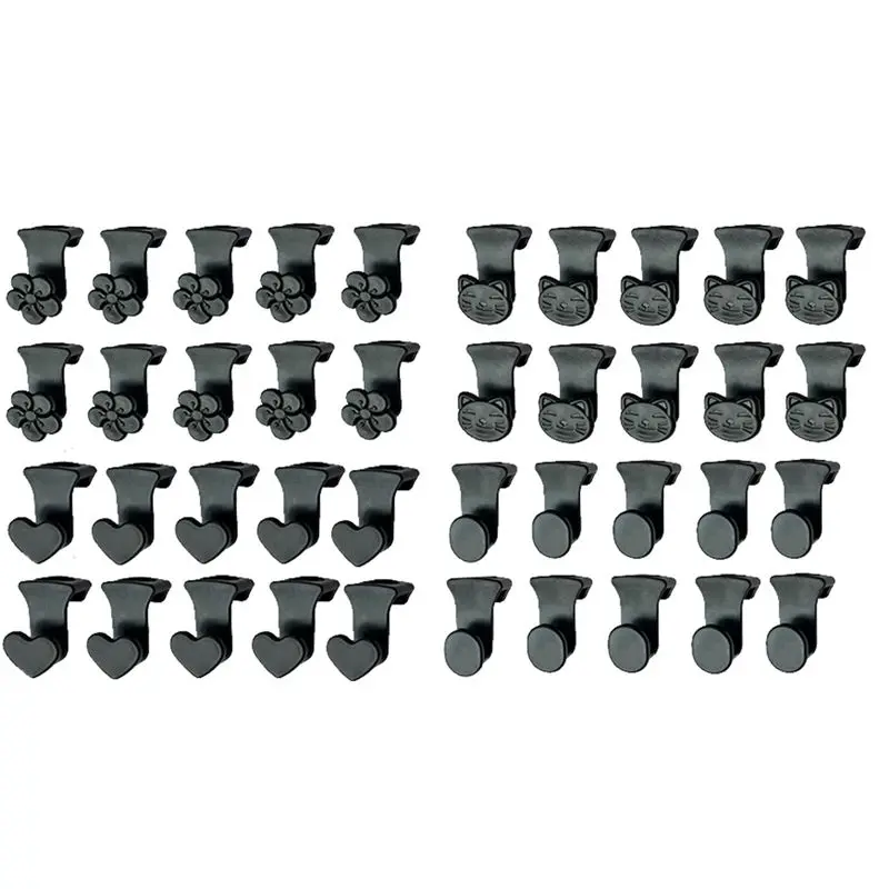 【Multifunctional】 40PCS Space Saving Hanger Hooks, Clothes Hanger Connector Hooks for Organizer Closet Space, Fits All Hangers B