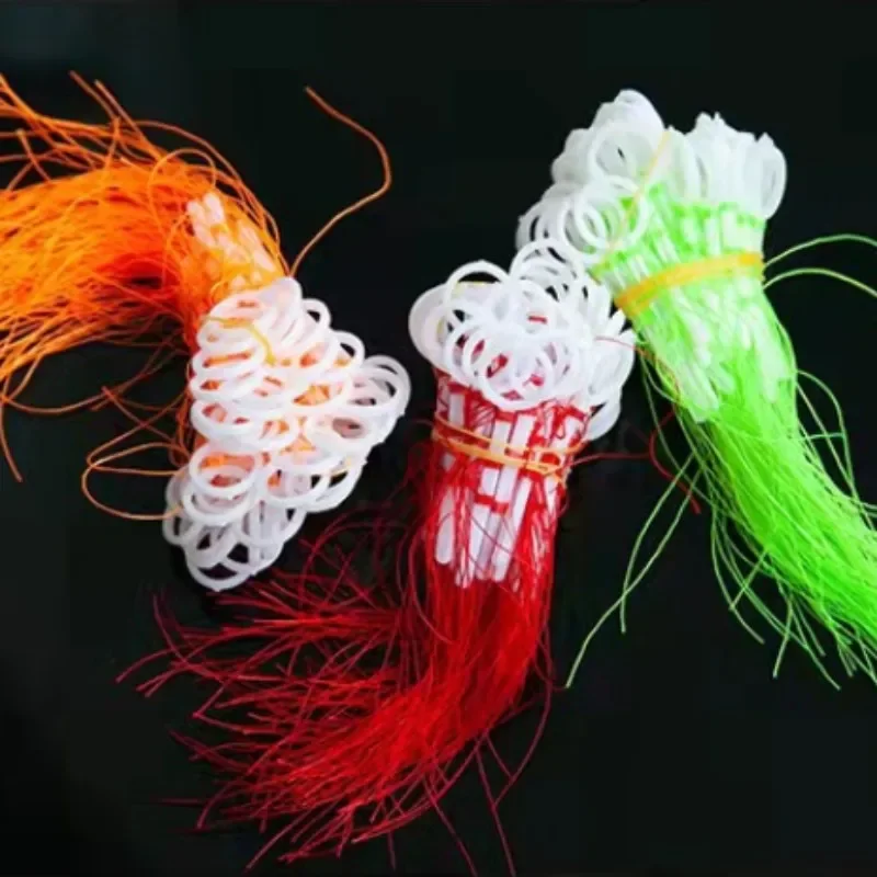 2/12Pcs Cotton Thread Bobber Looper Stop Knots Cord String Rope Buoy Fishing Float Accessories