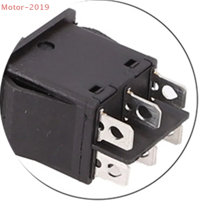 Для приложений 125 В и 250 В, 6-контактный DPDT с фиксацией, кулисный переключатель вперед, задняя остановка, управление KCD46046P, надежный