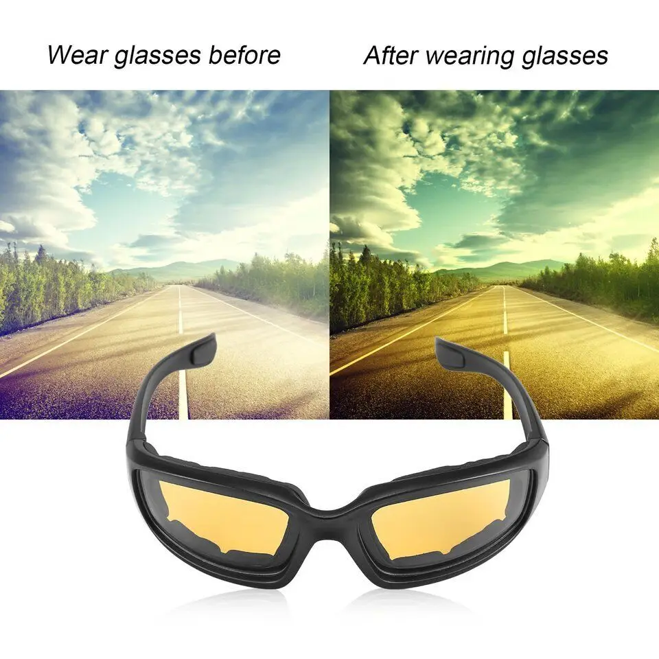 Motorcycle Riding Glasses Outdoor Riding Goggles Sports Sunglasses UV Protection Goggles