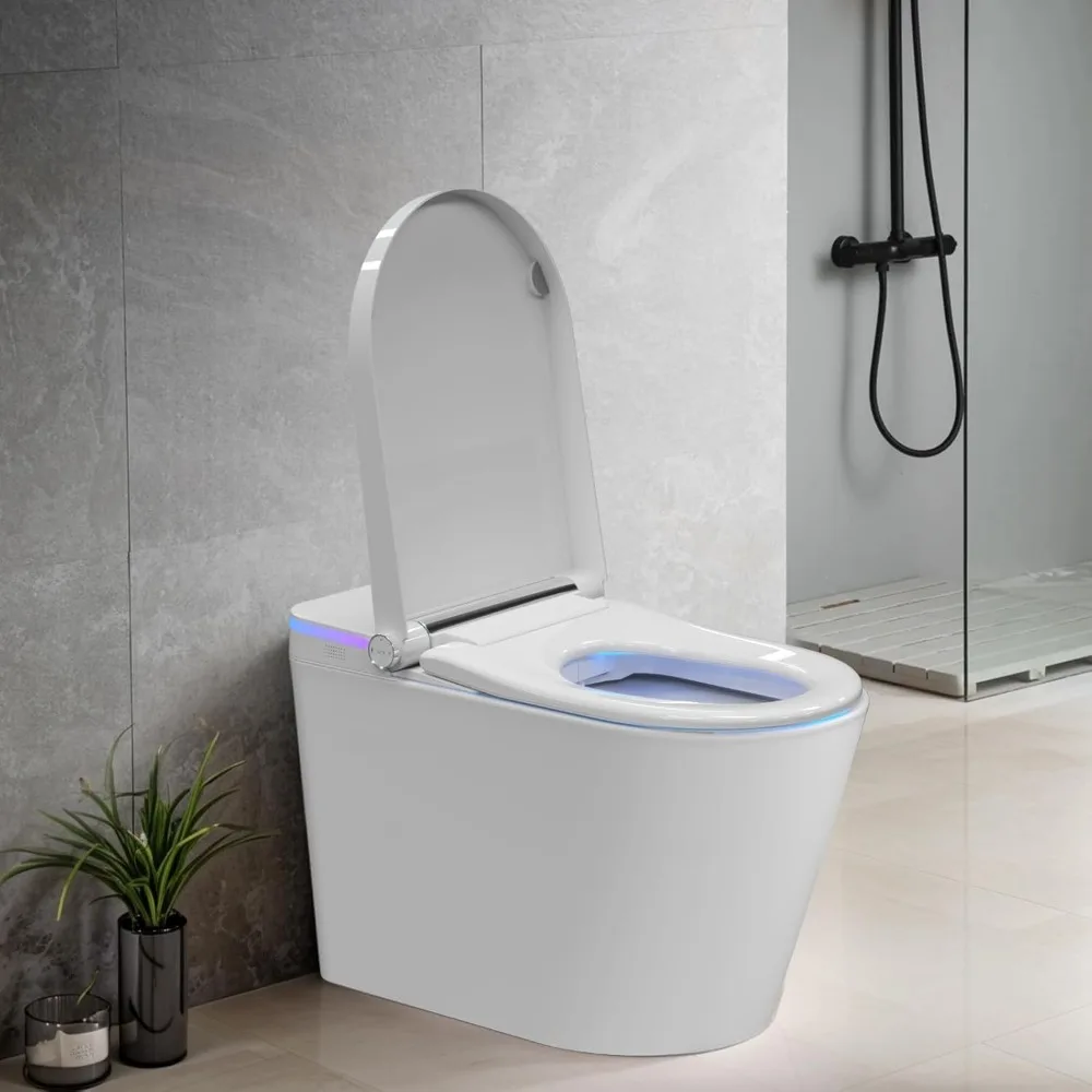 Upgraded all-in-one smart toilet, electric tankless toilet with built-in aromatherapy/heated seats/various washing settings, etc