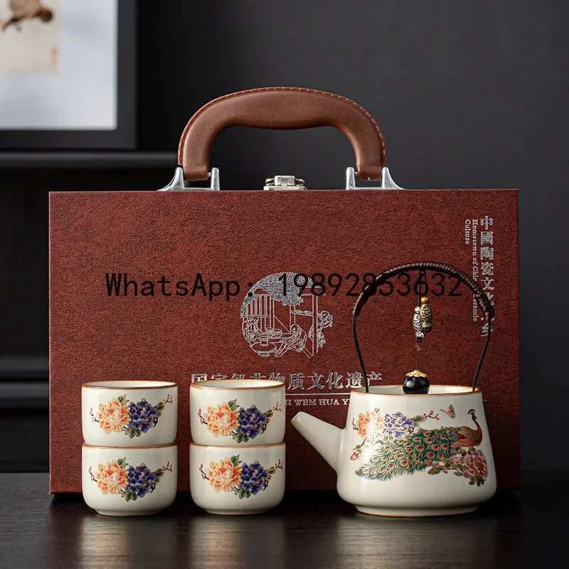 V5.12  teapot set - corporate annual meeting souvenir, kung fu tea set, business gift