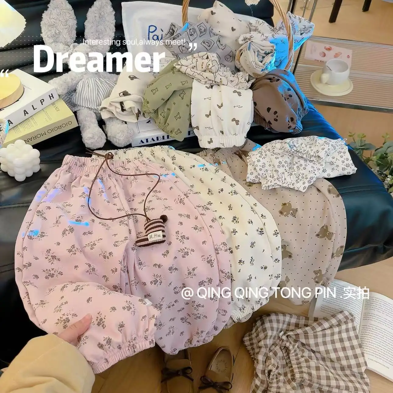 

New Designer Printing Trousers Baby Unisex Cute Harem Pants Outdoor Toddler Girls Summer Fashion Thin Loose Pants