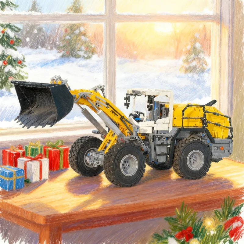 2498pcs MOC Technical Liebherr L580 XPower The Ultimate Loader Model Building Blocks Architecture Toy Christmas Gift Art DIY