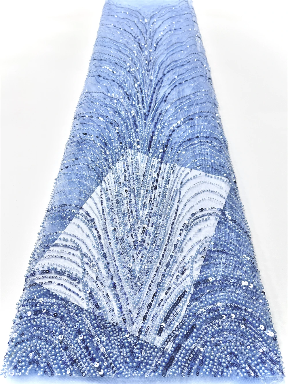 أحدث قماش دانتيل ترتر أفريقي 2025 شمسيّة دانتيل عالية الجودة مطرز قماش شبكي 5 ياردات لفستان حفلات الزفاف