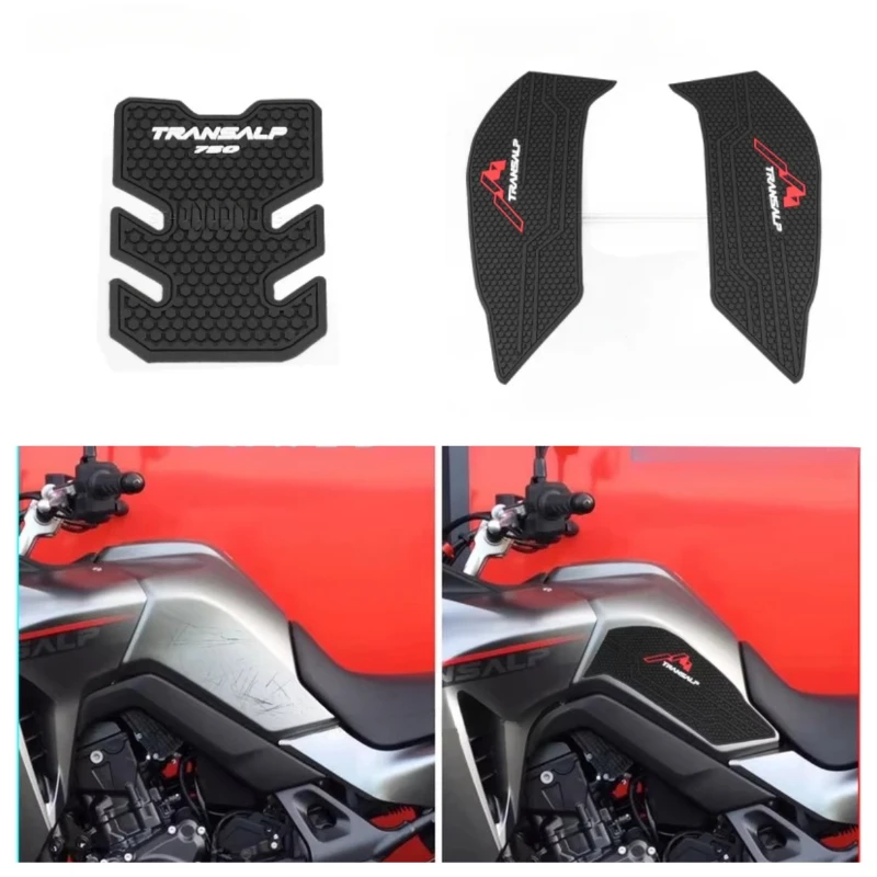 Motorcycle Side Fuel Tank Pad Protector Stickers Gas Knee Grip Traction Pads For Honda XL750 XL 750 Transalp 2023 2024 2025 -
