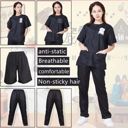 Breathable Dog Grooming Clothing Pants Summer Pet Groomer Work Clothes Trousers Thin Style Pet Shop Uniform Non Stick Hair Tops